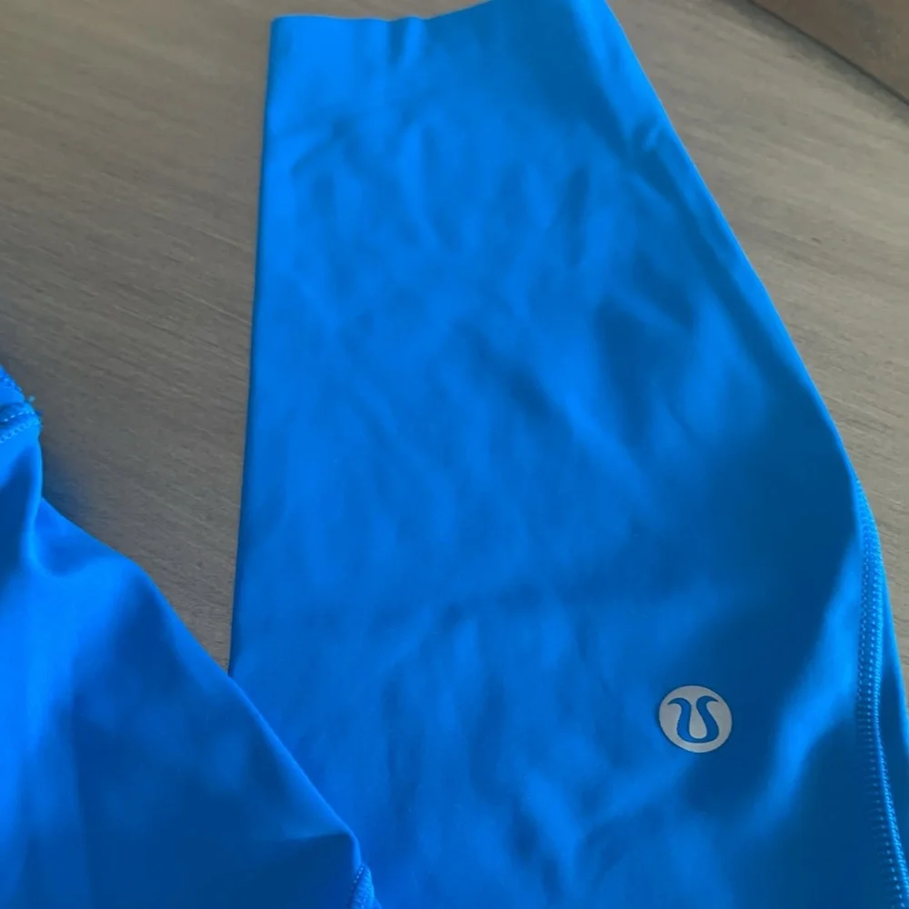 Lululemon Athletica Leggings Blue Size 4 Excellent Condition Spring Color - Picture 6 of 10